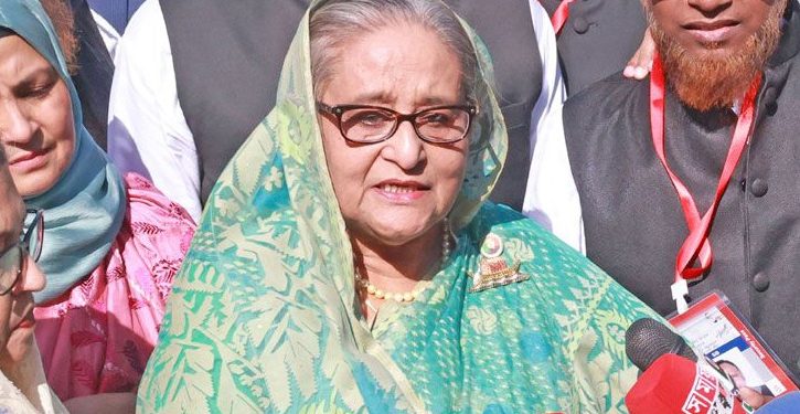 নৌকা উন্নয়নের প্রতীক: সিলেটের জনসভায় শেখ হাসিনা