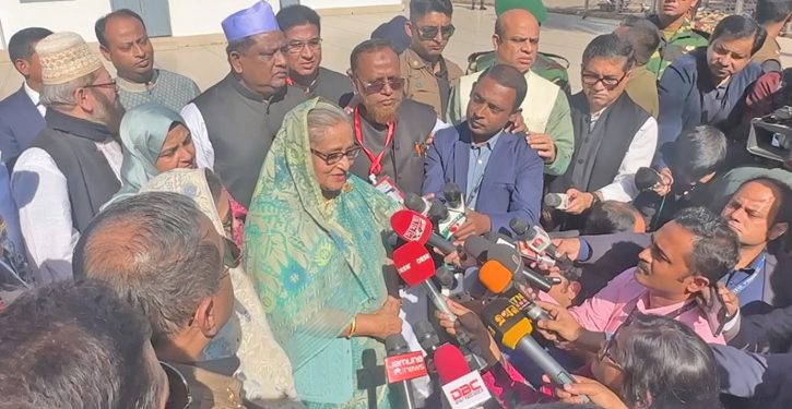 সাধারণ মানুষ ভোট চায়, উন্নয়ন চায়: সিলেটে প্রধানমন্ত্রী