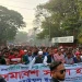 মিছিল স্লোগানে মুখরিত সোহরাওয়ার্দী উদ্যান