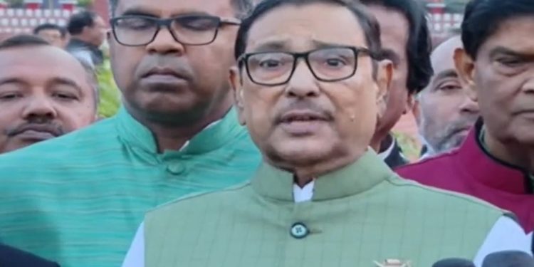 স্বাধীনতা ঘোষণার পাঠক কখনও ঘোষক হতে পারে না: ওবায়দুল কাদের