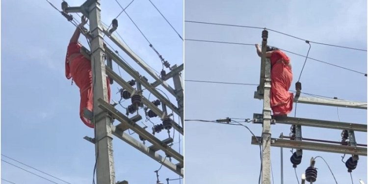 স্বামীর ঘরে প্রেমিককে রাখার আবদার স্ত্রীর, উঠলেন বিদ্যুতের খুঁটিতে