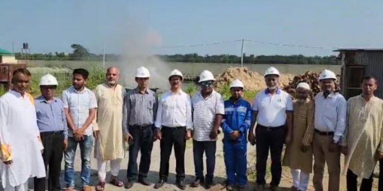 কৈলাশটিলা গ্যাসফিল্ডের নতুন কূপে গ্যাসের সন্ধান