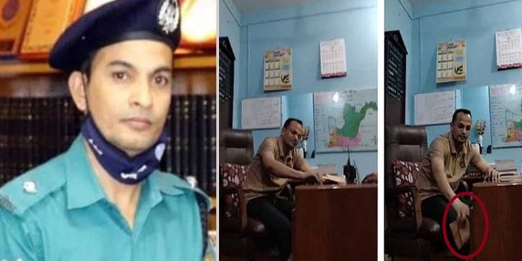 খামে ঘুষ নিয়ে ভিডিও ভাইরাল ওসি মাহবুবকে প্রত্যাহার