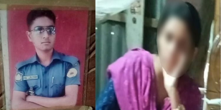 বিয়ের দাবিতে পুলিশ সদস্যের বাড়িতে কলেজ শিক্ষার্থী