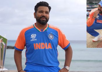 পিচের মাটি খাওয়ার কারণ জানালেন রোহিত