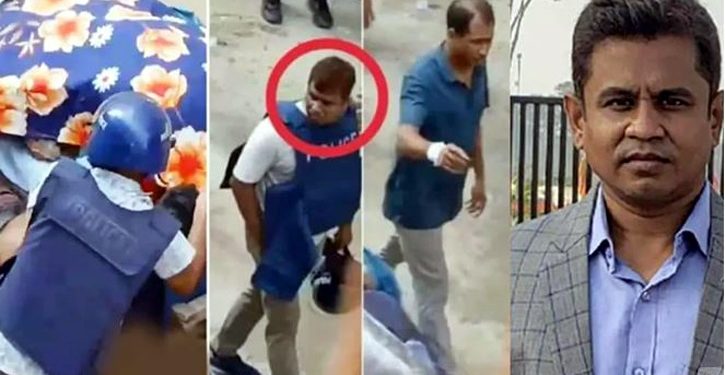 ভাইরাল ভিডিওর পুলিশ কর্মকর্তা আওয়ামী লীগ নেতার ছেলে