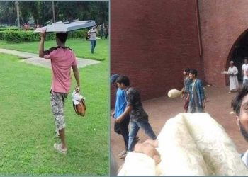 গণভবনে ঢুকে হাজারো ছাত্র-জনতার উল্লাস