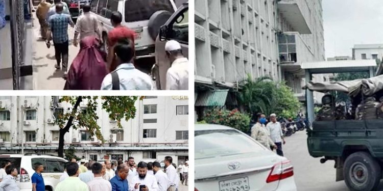সচিবালয় থেকে সরানো হয়েছে মন্ত্রীদের নামফলক