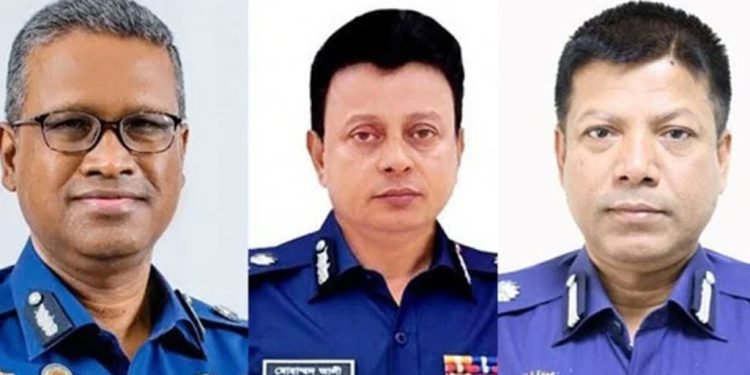 পুলিশের আরও তিন শীর্ষ কর্মকর্তা বাধ্যতামূলক অবসরে