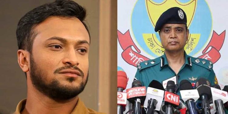 সাকিবের বিরুদ্ধে মামলা নিয়ে যা বললেন ডিএমপি কমিশনার
