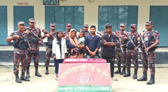 অবৈধভাবে ভারতে যাওয়ার চেষ্টা, দিনাজপুরে শিশুসহ আটক ৫