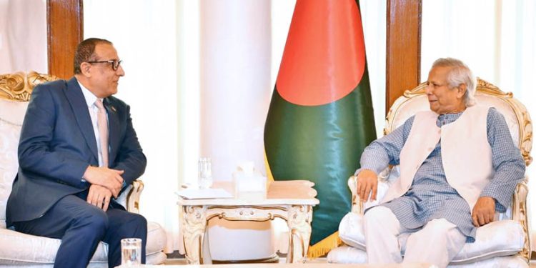 ড. ইউনূসের সঙ্গে ফিলিস্তিনি রাষ্ট্রদূতের সাক্ষাৎ