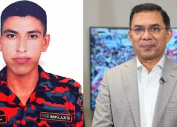 সচিবালয়ে নিহত ফায়ার ফাইটার নয়নের পরিবারের পাশে তারেক রহমান