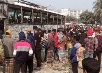 অ্যাম্বুলেন্সের সঙ্গে বাসের সংঘর্ষ, পুড়ল লকারে থাকা ৫০টি ছাগল