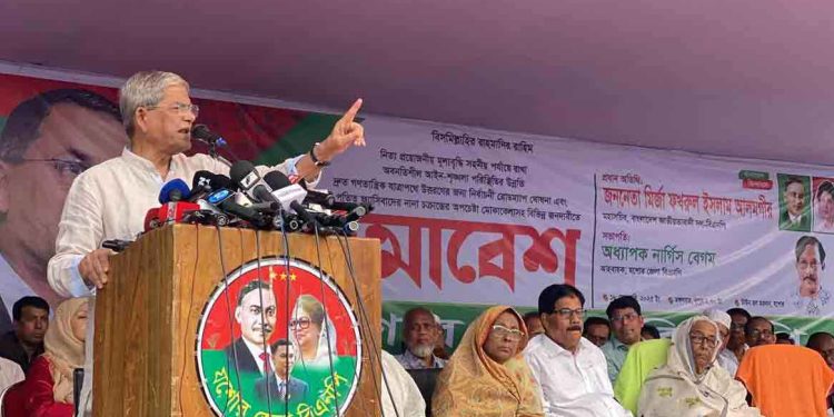 সরকারে থাকার খায়েশ থাকলে নির্বাচনে আসুন: মির্জা ফখরুল