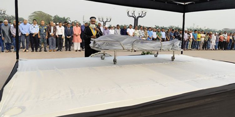 বিএনপির নেতা নোমানের প্রথম জানাজা অনুষ্ঠিত