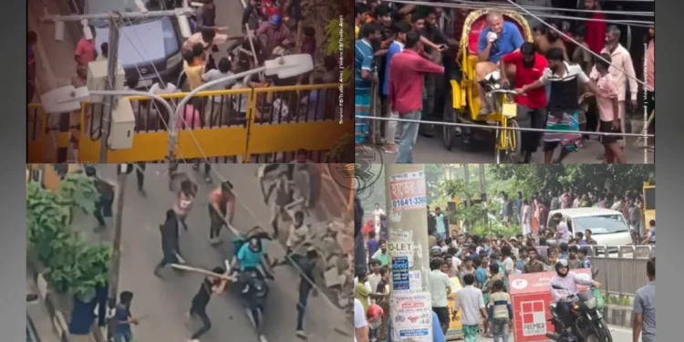 অটোরিকশাচালকদের তাণ্ডব, ছবি তুললেই লাঠিপেটা