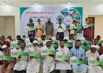শেরপুরে বন্যায় ক্ষতিগ্রস্ত ১৬০টি পরিবারকে নতুন ঘর দিল আস-সুন্নাহ ফাউন্ডেশন