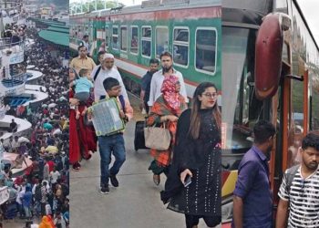 ঈদুল আজহার ছুটি শেষে, দলে দলে ঢাকায় ফিরছে মানুষ