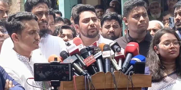 জুলাই ঘোষণাপত্র ও সনদ আদায় করেই ছাড়ব: নাহিদ ইসলাম