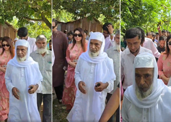 নিজ খরচে ওমরায় পাঠানো সেই রইস উদ্দিনের বাড়িতে অপু বিশ্বাস