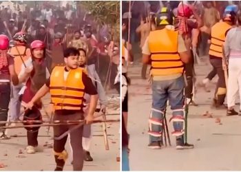 ব্রাহ্মণবাড়িয়ায় আধিপত্য বিস্তারে দু’পক্ষের সংঘর্ষ, আত্মরক্ষায় হেলমেট-প্যাড