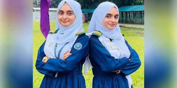 এইচএসসিতেও জিপিএ ৫ পেলেন যমজ দুই বোন