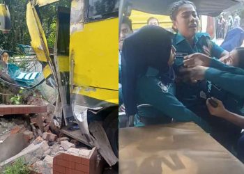 চট্টগ্রামে পুলিশের বাস উল্টে ২৭ নারী সদস্য আহত