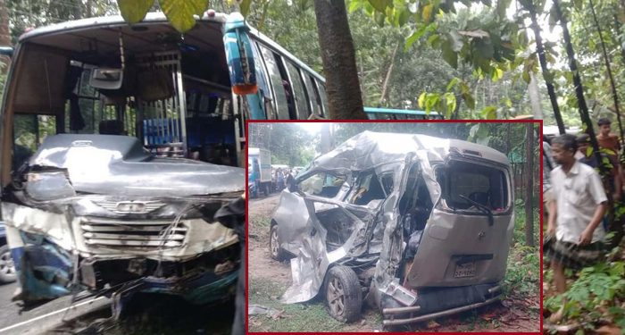 কক্সবাজারে বাস-মাইক্রোবাসের সংঘর্ষে একই পরিবারের ৫ জন নিহত