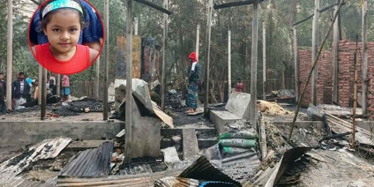 বিএনপি নেতার ঘরে ‘তালা দিয়ে আগুন’, নিহত শিশুকন্যা, দগ্ধ তিন