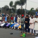 শোকের জনসমুদ্র সংসদ প্লাজা-সড়কে জোহরের নামাজ আদায়