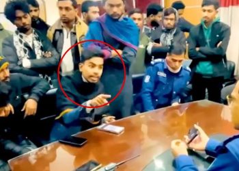 ওসিকে হুমকি দেওয়া সেই বৈষম্যবিরোধী নেতা গ্রেপ্তার
