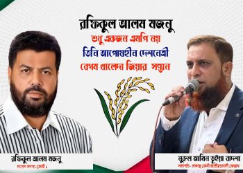 রফিকুল আলম মজনু হবে মানুষের প্রাণের এমপি: বাদশা