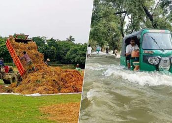 সুনামগঞ্জে আকস্মিক বন্যার শঙ্কা, ২৮ এপ্রিলের মধ্যে ধান কাটার পরামর্শ