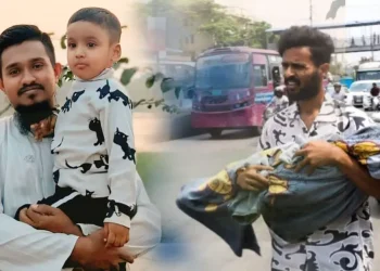 কোলে মৃত শিশু: ভাইরাল হওয়া ছবির ব্যক্তি শিশুটির বাবা নয়
