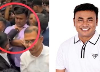 ছাত্রদল নেতা আমানকে প্রধানমন্ত্রীর নিরাপত্তার্মীর গলাধাক্কা দেওয়ার ভিডিও ভাইরাল