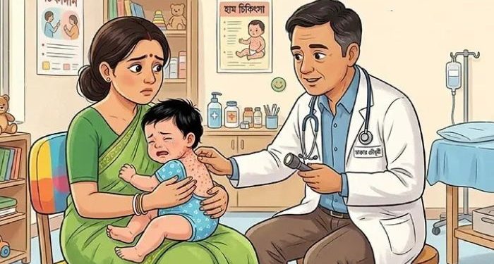 হাম ও হামের উপসর্গে আরও ১২ শিশুর মৃত্যু