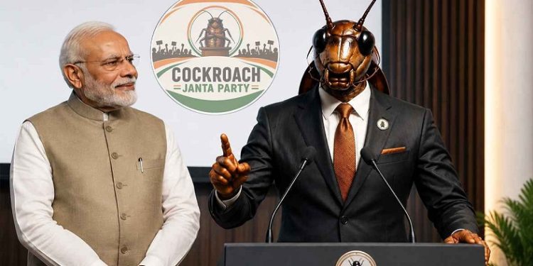 নরেন্দ্র মোদীর দলকে ছাড়িয়ে এগিয়ে গেল নতুন প্রতিদ্বন্দ্বী দল ‘ককরোচ জনতা পার্টি’