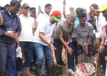 বাঁশিয়া খাল পুনঃখননের উদ্বোধন করলেন প্রধানমন্ত্রী