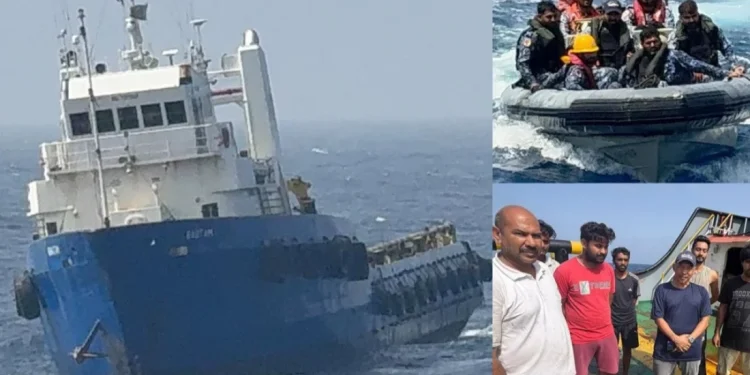 আরব সাগরে আটকে পড়া ভারতীয় নাবিকদের উদ্ধার করল পাকিস্তান নৌবাহিনী