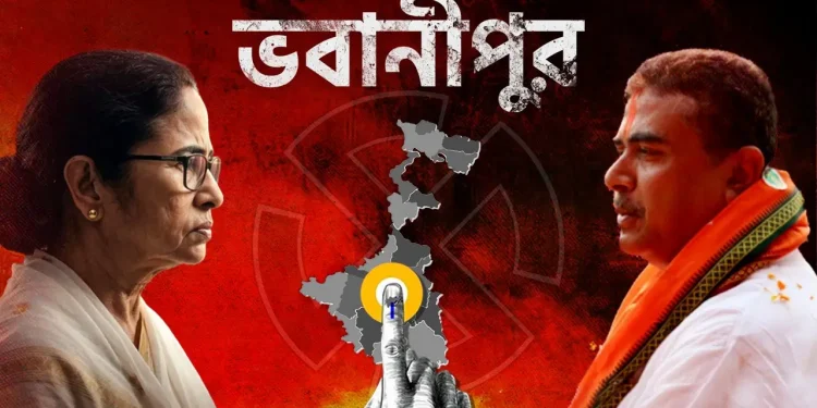 শুভেন্দুর বিপরীতে ভবানীপুরে বড় ব্যবধানে এগিয়ে মমতা