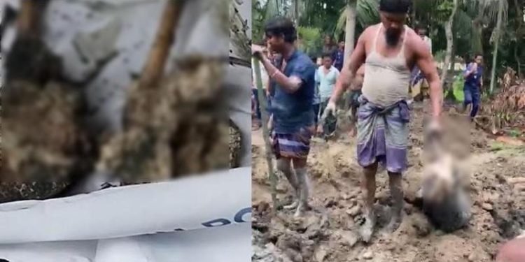 ২ বছর পর পুকুর খুঁড়ে মা-ছেলের কঙ্কাল উদ্ধার, সৎ ছেলেসহ গ্রেপ্তার ৩
