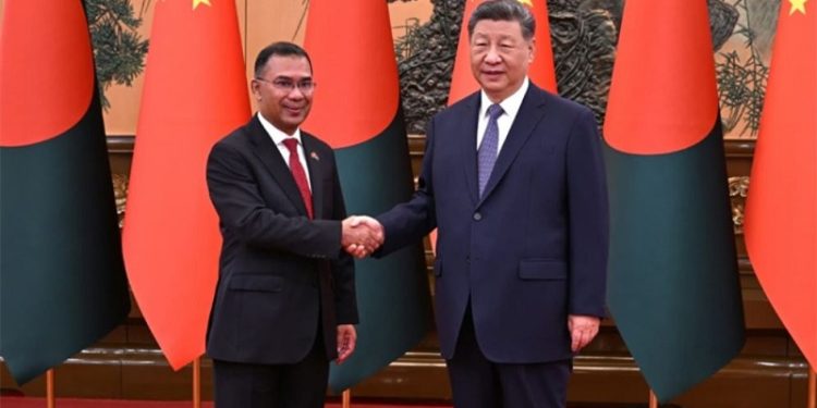 প্রধানমন্ত্রী তারেক রহমানের সঙ্গে বৈঠকে চীনের প্রেসিডেন্ট
