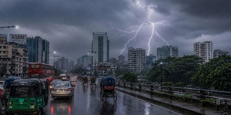 দুপুরের মধ্যে ঢাকাসহ যেসব জেলায় বজ্রসহ বৃষ্টির শঙ্কা