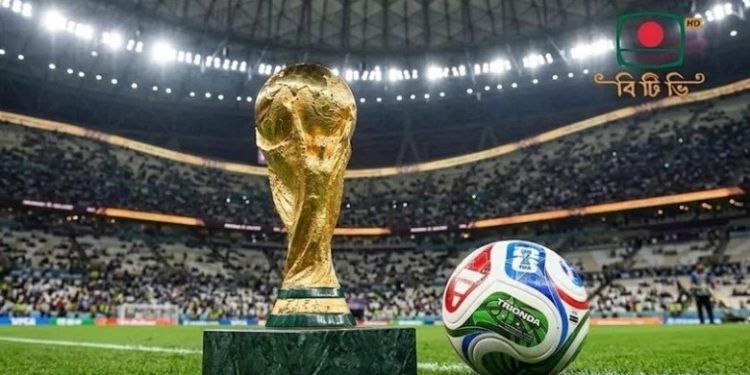 সরাসরি ফিফা থেকে বিশ্বকাপের সম্প্রচার স্বত্ব কিনছে বিটিভি, ব্যয় ৭২ কোটি