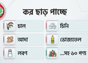 বাজেট ২০২৬-২৭: চাল-চিনি-পেঁয়াজসহ ৬০ নিত্যপণ্যে কর ছাড়