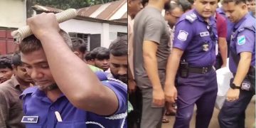 ট্রাকের চাপায় প্রাণ গেল স্কুলছাত্রের, মরদেহ উদ্ধার করতে গিয়ে স্তব্ধ পুলিশ বাবা