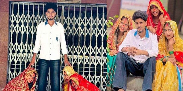 একইসঙ্গে এক যুবককে বিয়ে করলেন ৩ বোন