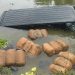 পুলিশের ধাওয়া খেয়ে পুকুরে মাইক্রোবাস, ভেসে উঠলো ৯ বস্তা গাঁজা