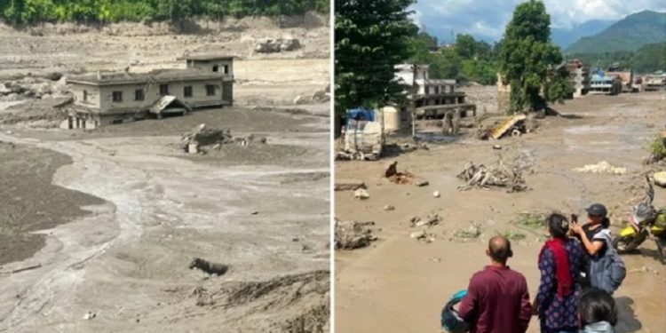 নেপাল ও চীনে বন্যায় নিহত বেড়ে প্রায় ৭০০